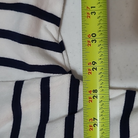 NWT Crown & Ivy striped pullover with hoodie size Large - Picture 5 of 8